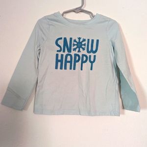 Snow happy long sleeve shirt 3T EUC